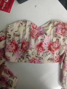 URBANIC Floral Off-Shoulder Top