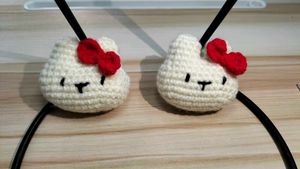 Crocheted Miffy Keychain