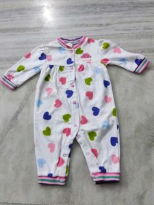 Cute Heart Print Romper