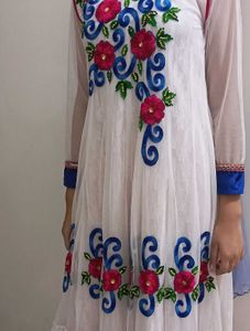 Embroidered Anarkali Kurta Set