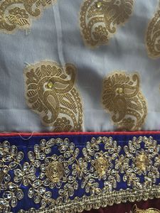Elegant Embroidered Saree