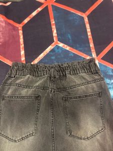 Charcoal Slouchy Fit Denim