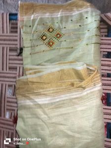 Elegant Embroidered Saree