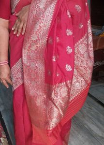 Elegant Pink Banarasi Saree
