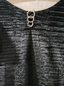Elegant Black Velvet Dress