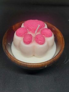 Paw Print Candle