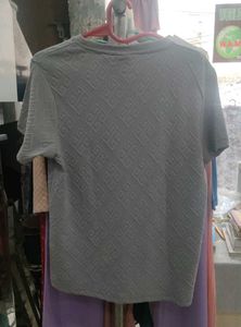 Grey Patterned Tee