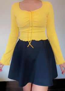 Shein Black Mini Flared Skirt