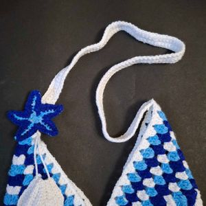 Handmade Crochet beach bag🌊⛱️