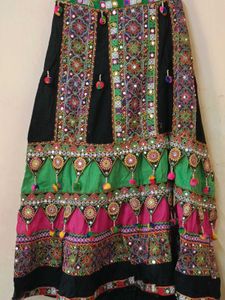 Embroidered Mirrorwork Skirt