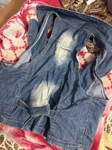 Denim Sleeveless Top