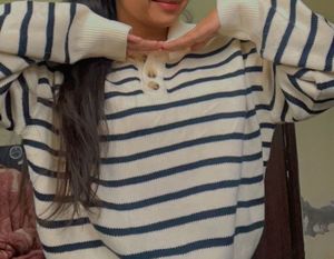 Striped Knit Sweater