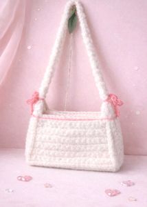 Handmade Crochet Heart Shoulder Bag