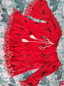 Red Tassel Top