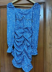 Blue Bodycon Partywear Dress