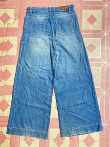 Wide Leg Denim Jeans