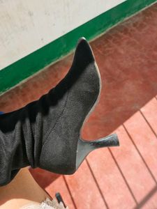 Black Knee High Boots