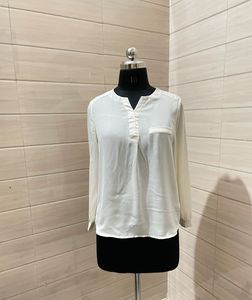 Old Money Elegant White Top