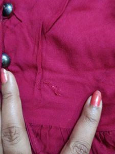 Red Long Sleeve Top