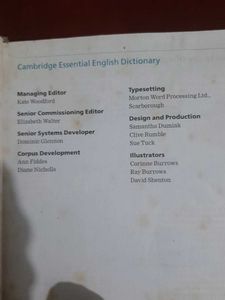 CAMBRIDGE ENGLISH DICTIONARY