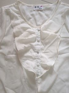 beautiful white tie up top
