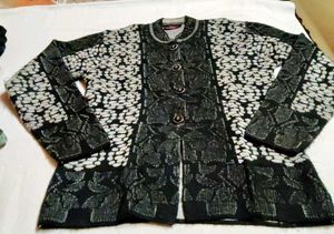 Patterned Cardigan Sweater