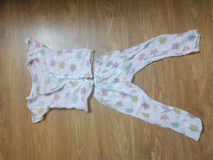 set of two muslin cotton suit for 2 to 3 yr ol