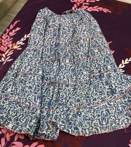 Cotton long skirt