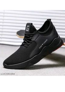 Black &#39;Sport Fashion&#39; Sneakers