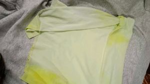 Yellow Tie-Dye Mini Skirt