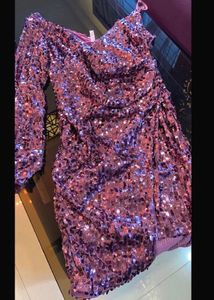 Shimmer One Shouldered Outfit💕💜