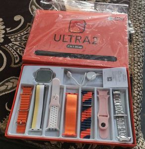 Big Display Smart Watch With 7 Straps