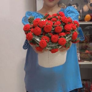 Crochet Blanket Bouquet