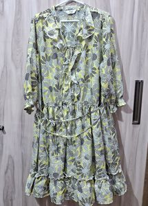 2Bme Yellow A-Line Dress