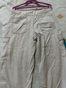 Beige Cargo Pants