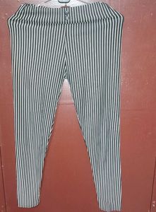 Striped High-Waisted Pants