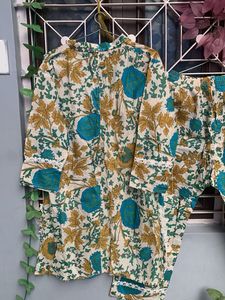 Floral Print Pajama Set