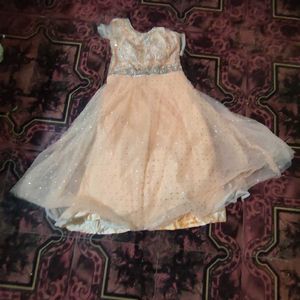 Peach Embellished Gown