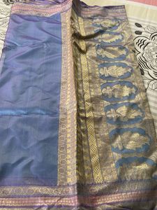Elegant Teal Banarasi Saree