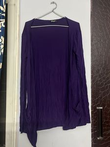 Purple Open Front shrug