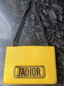 J'Adior Yellow Handbag