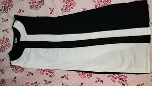 Black And White Printed Bodycon Dress