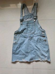 Denim Overalls Dress/ Dungry