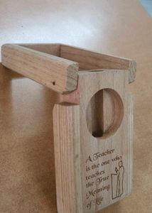 Specialized Wooden Pen Holder For Teacher