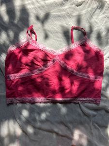 Pinterest Coqquette Pink Crop Top