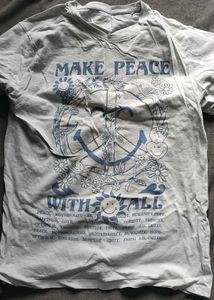 2 combo-Peace Graphic T-Shirts