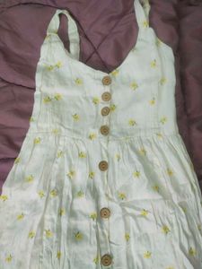 Floral Sundress with Buttons