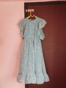 Beautiful Girls Frock Blue