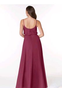 Elegant  Burgundy Azazie Dress (A4)