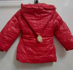 Babies Red Jacket With Hoodie